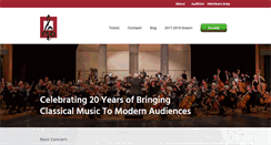 Desktop Screenshot of fredericksymphony.org